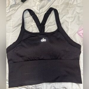 Black Alo cropped tank top